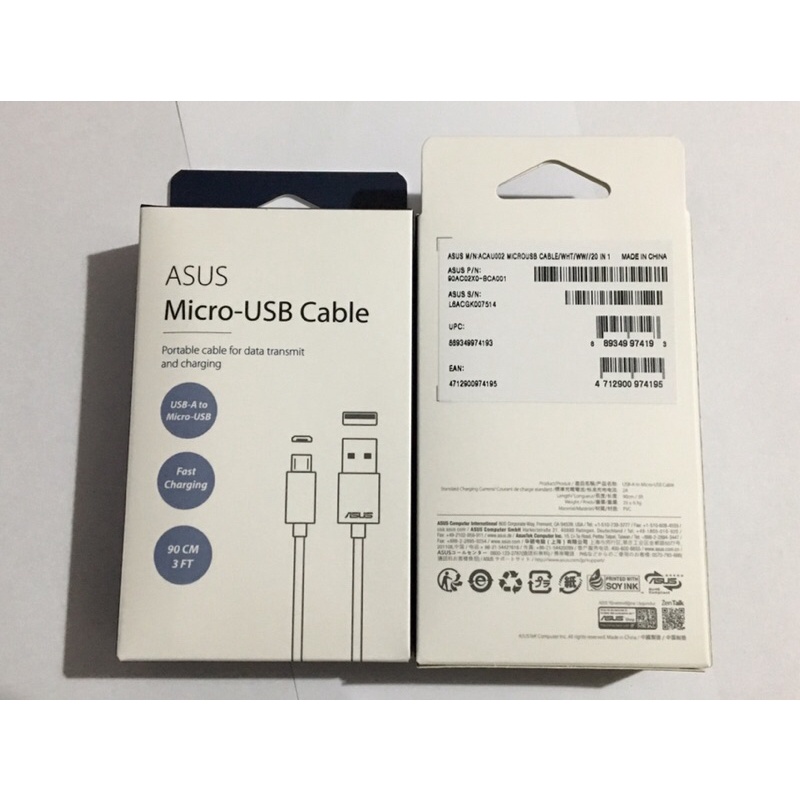 ASUS Micro-USB Cable 盒裝原廠傳輸線