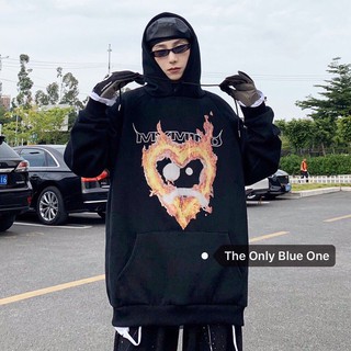 【Blueone】 火焰帽Tee JEM`MY MIND' 標語帽Tee 火焰 愛心 設計帽Tee 火焰愛心帽Tee