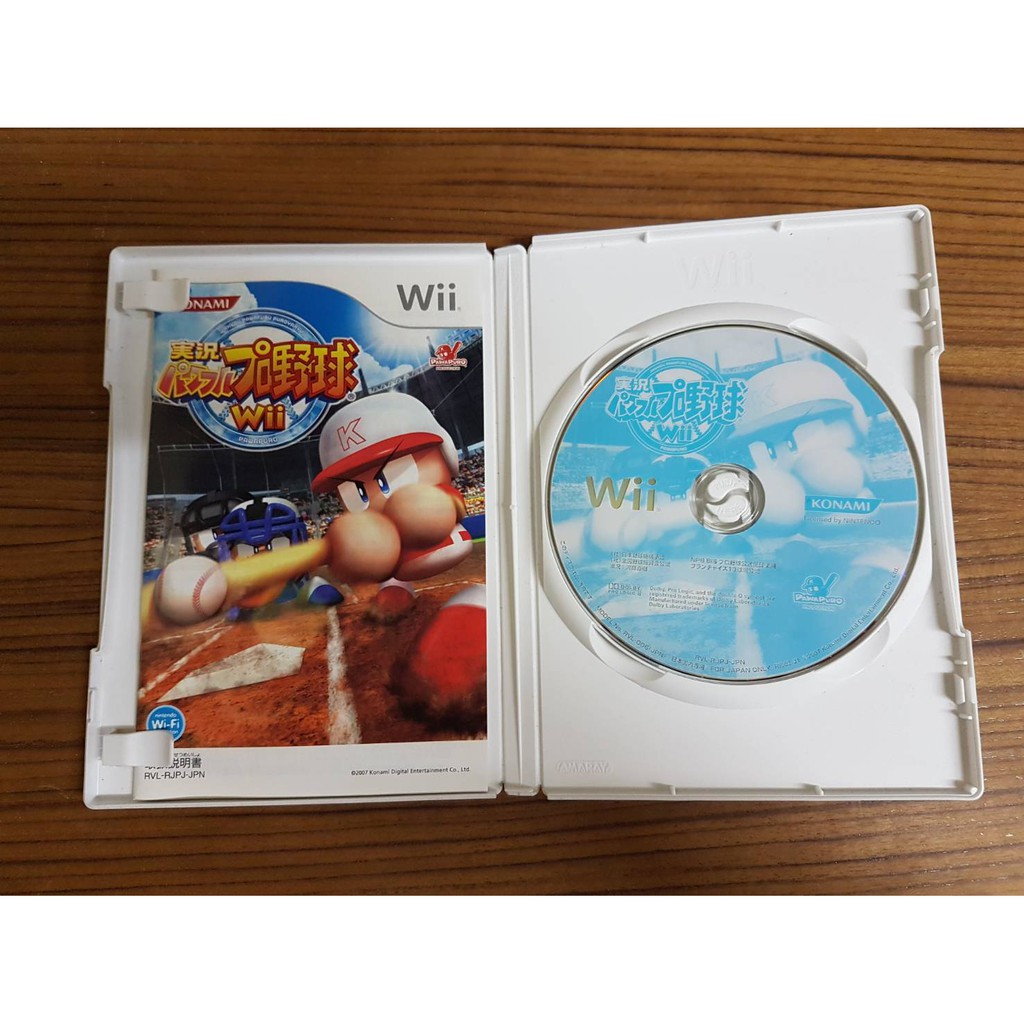 偉恩x先生 二手品 Konami 實況野球wii 開幕版 日版 職業棒球棒球遊戲大聯盟wii U 蝦皮購物