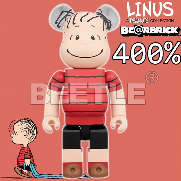 BEETLE BE@RBRICK PEANUTS 花生漫畫 SNOOPY 史努比 LINUS 奈勒斯 400%