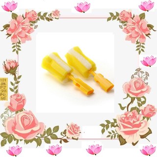 🌼公司貨🌴PIYOPIYO 黃色小鴨 組合式泡棉奶瓶刷 刷替換刷頭 奶瓶螺牙專用清潔刷 奶瓶刷