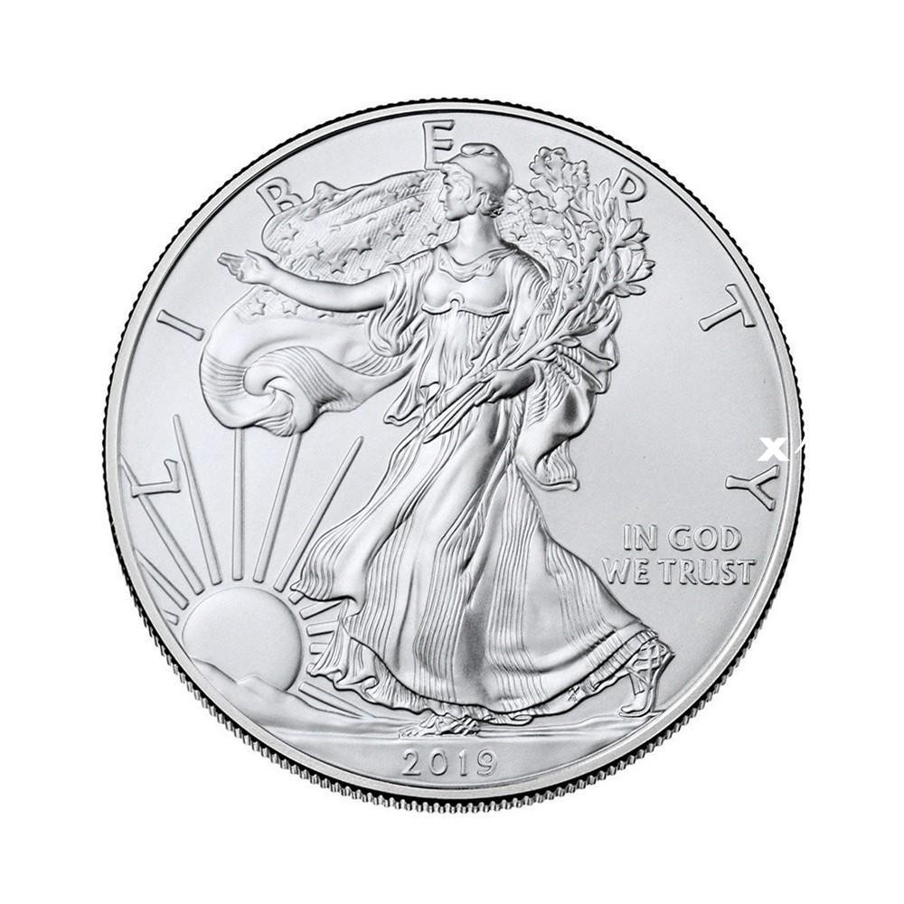 「小俊紀念幣」美國2019自由女神紀念幣 鍍銀硬幣紀念幣