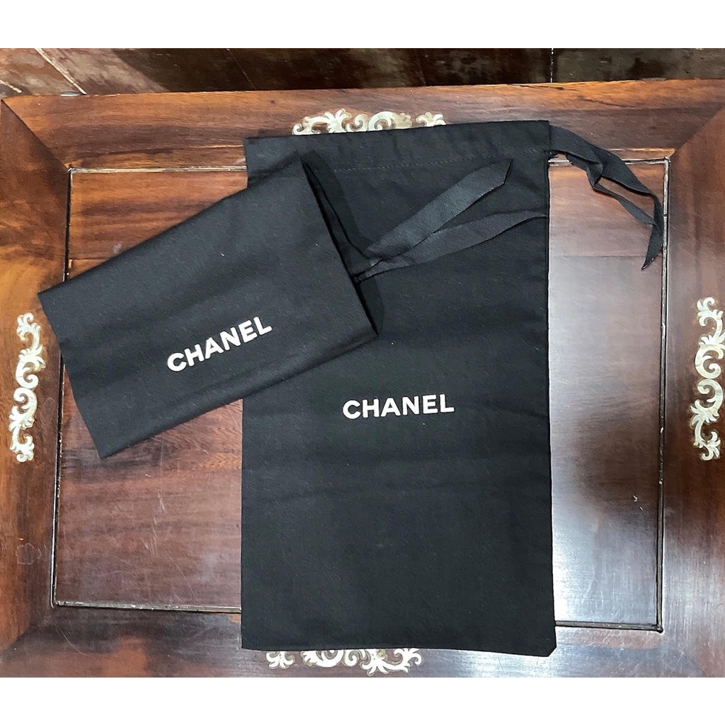 【名牌鞋收納袋】Chanel 鞋袋 專櫃正品 鞋子防塵袋 收納袋1對(2個) 全新品