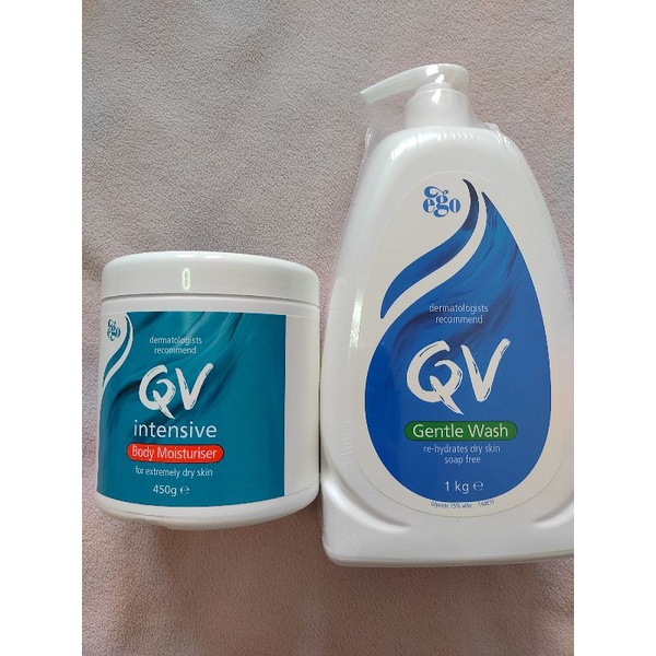 QV 重度修護乳膏459g/舒敏加護潔膚乳1kg/舒敏保濕乳液 500ml