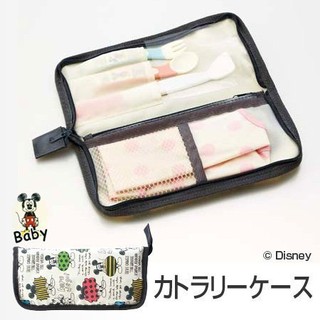 ♡松鼠日貨 ♡日本帶回 正版 mickey 米奇 餐具袋 收納袋