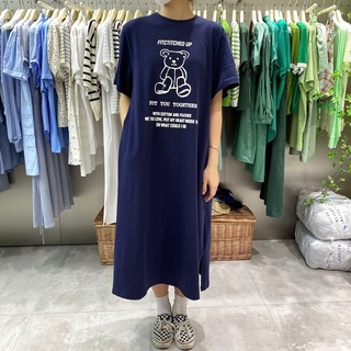 大尺碼 大尺碼T恤 T恤裙 大尺碼恤長裙夏季新款女短袖T恤裙設計感印花中長款洋裝寬鬆大尺碼女裝