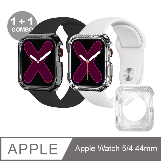 (透明+透煙燻) ITSKINS Apple Watch 5/4 (44mm) SPECTRUM CLEAR 防摔保護殼