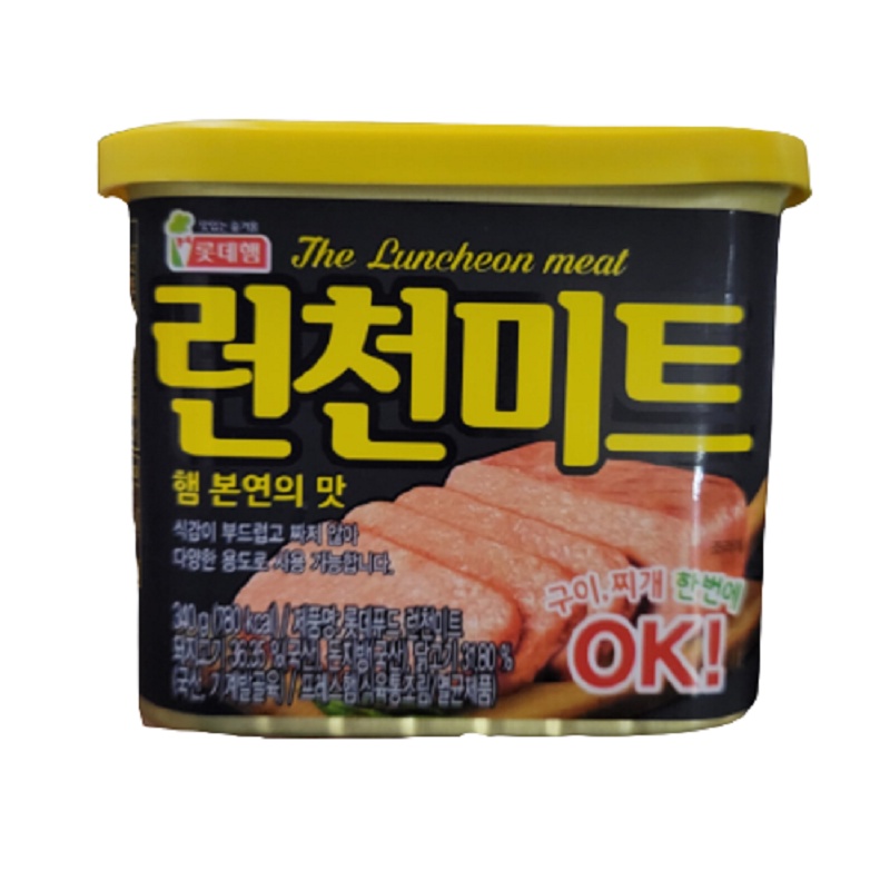 韓國 樂天 LOTTE 午餐肉 spam 韓式火腿罐頭 午餐肉 肉罐頭 韓式肉醬罐 火腿肉 部隊鍋 韓國火腿
