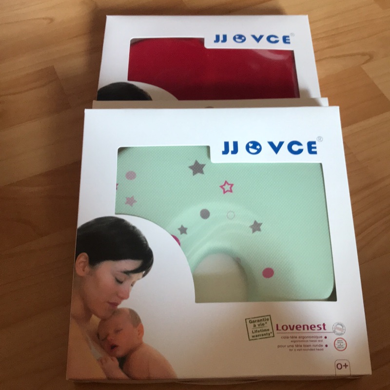 JJOVCE新生兒心形 定型枕 嬰兒塑形枕頭 防偏頭枕頭  定型枕頭