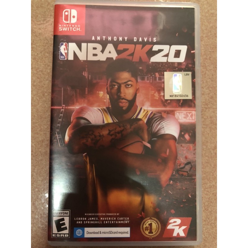 Nintendo switch NBA 2K20遊戲片（二手）