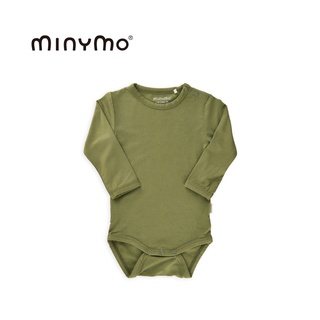 Brands4kids-Minymo 竹纖維長袖包屁衣(綠) 68cm/74cm/80cm/86cm 凍感衣