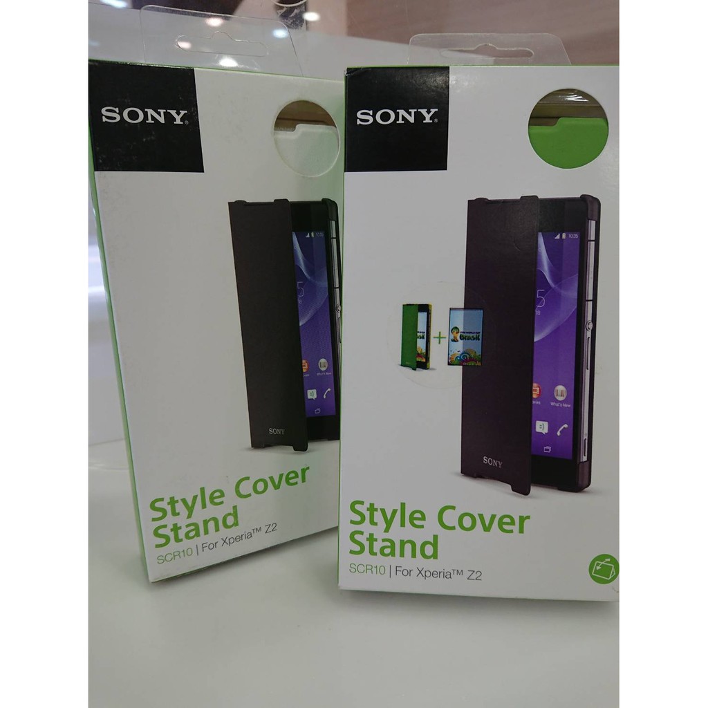 Sony xperia Z2 原廠皮套 SCR10 手機殼手機套手機保護殼 白