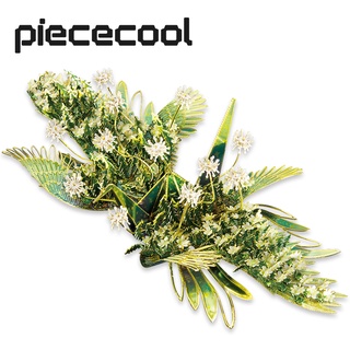 Piececool 3D 金屬拼圖 花卉植物 蒲公英 模型積木 套件, 許願 千紙鶴 女生 生日 情人節 禮物