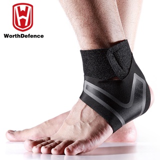 Worthdefence 1 PC 健身房彈性腳踝健身運動腳踝支撐支撐齒輪足部重量包裹保護器腿部力量舉重