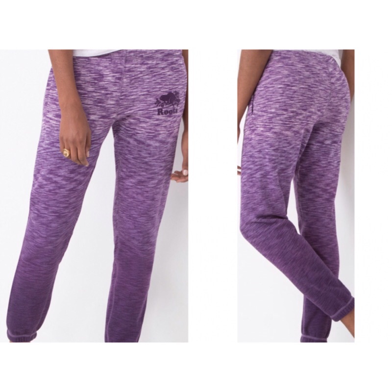 黛買黛購 ✈️ Roots 加拿大🇨🇦 全新正品 紫色漸層 顯瘦 休閒舒適 棉長褲 Size S