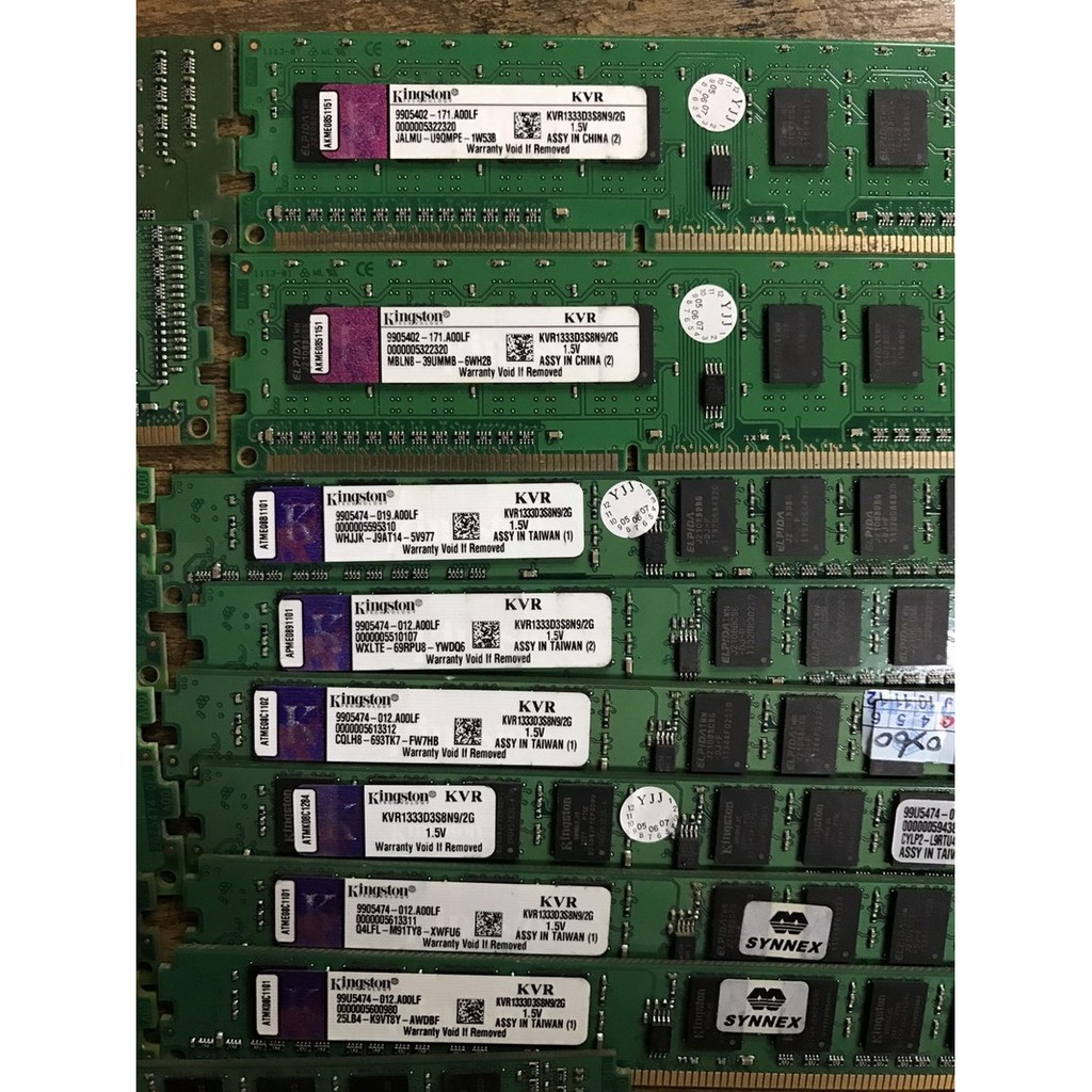 【大武郎】金士頓kigston DDR3 1333 2G 原廠終身保固 雙面顆粒 寬版窄版記憶體