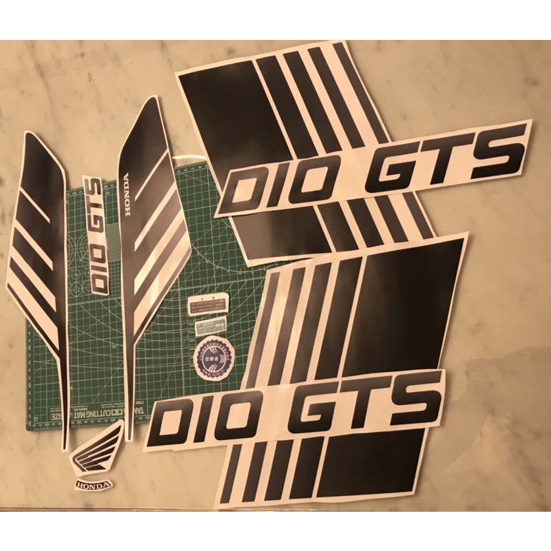 Dio GTS 車貼 迪奧 一車份貼紙 獨立字 高質感膜 黑鐵灰漸層 任何車色適用