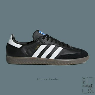 ADIDAS SAMBA OG 森巴 全黑 焦糖底 皮革 復古 麂皮 B75807【Insane-21】