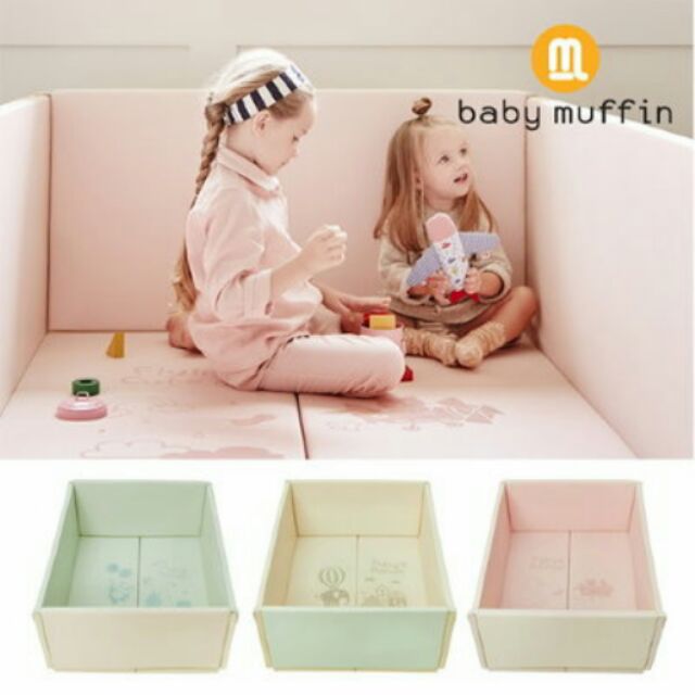 🐻韓國品牌👶【baby muffin】多功能嬰兒防撞墊。嬰兒爬行墊。兒童遊戲墊。兒童爬行墊。球池