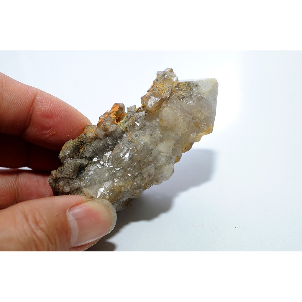 内蒙古 天然 骨幹白水晶 原石 白水晶晶簇.擺件