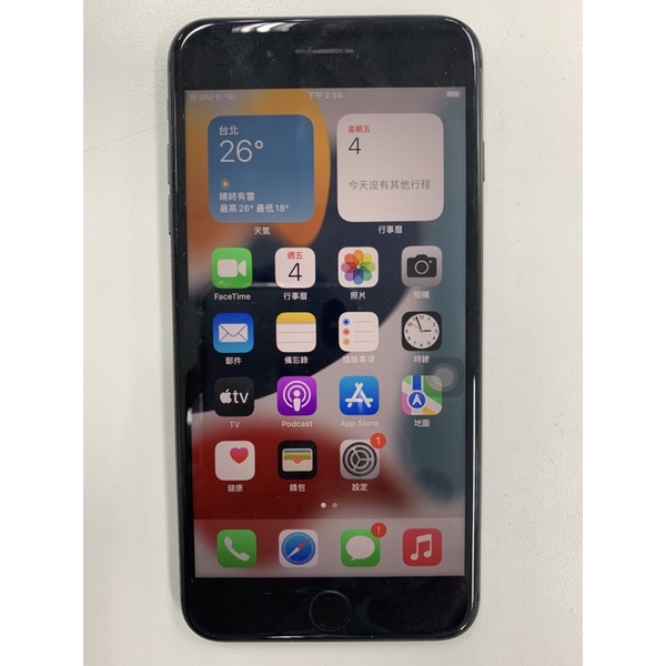 Iphone 8 Plus 64g 黑色 電池健康度100% ( 9成新) 實機實圖拍攝喔!