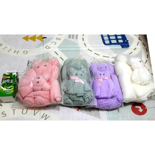 Towel set: Large + small towel :Blanket gifts Coral Fleece