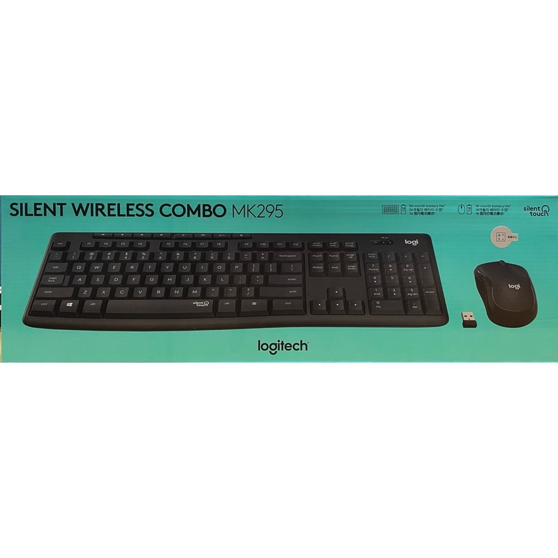 Logitech 羅技 MK295 無線靜音鍵盤滑鼠組 鍵盤滑鼠組 靜音滑鼠