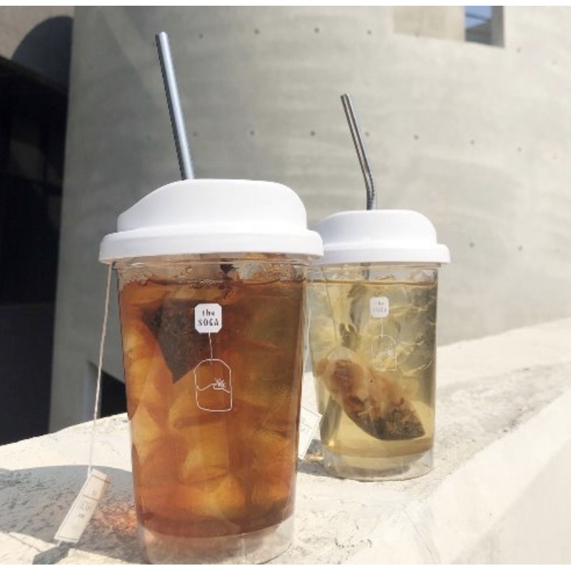 韓國文創 茶包造型 隨手杯 咖啡杯 吸管杯 355/473ml 塑膠杯 環保杯 兩用杯 韓國代購
