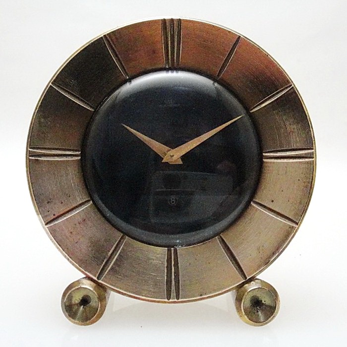 【拾年之路】 30年代瑞士製Bucherer寶其萊八日15石圓型機械鐘(免運)