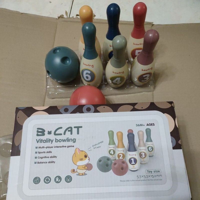 親子趣味保齡球數字彩色保齡球組 蝦皮購物
