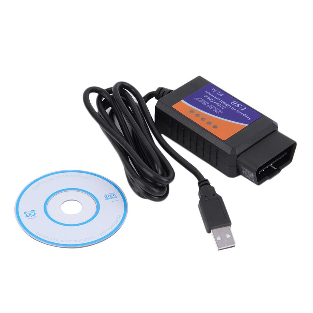 USB 電纜 OBD2 ELM327 汽車診斷掃描儀軟件支持 64 位系統 twentymille工具汽配