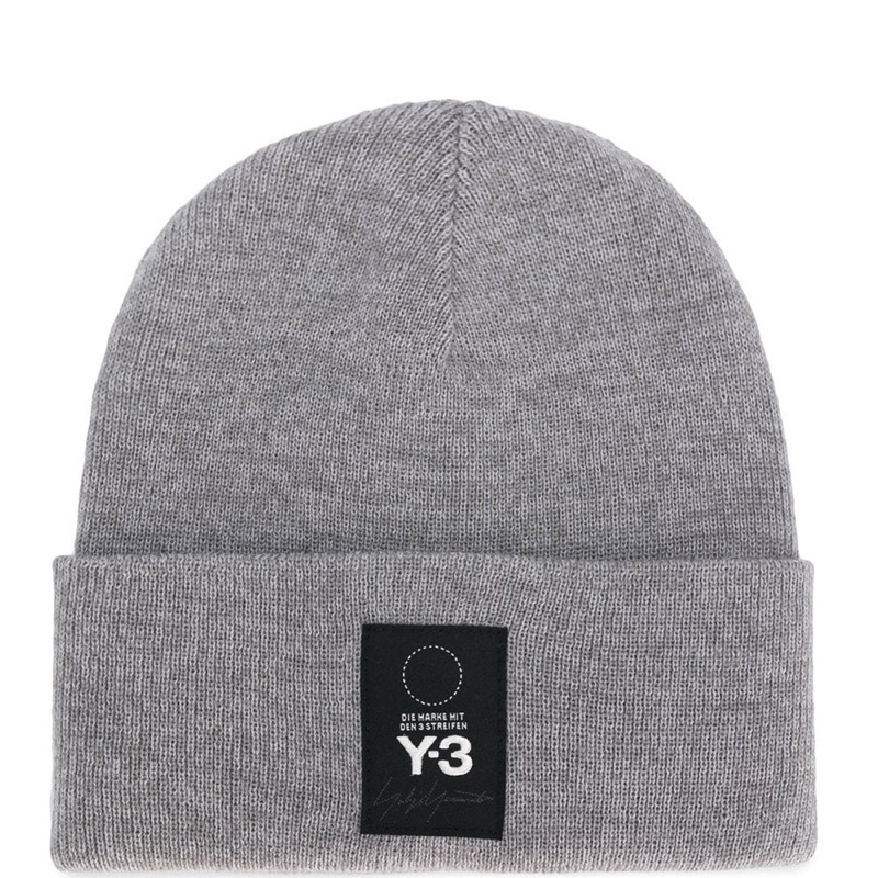 Y3 adidas+yohji Yamamoto 灰色毛線帽