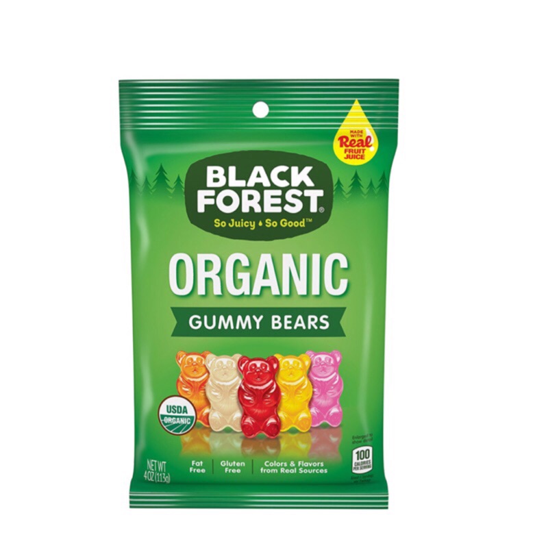 🔥美國熱銷 Black Forest 有機小熊軟糖 113g不含色素 不含麩質 脫脂 下單48hr出貨🚚