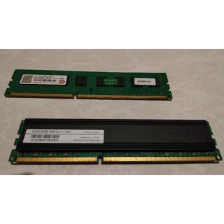創見+白牌DDR3 1600 8G*2記憶體(共16G)