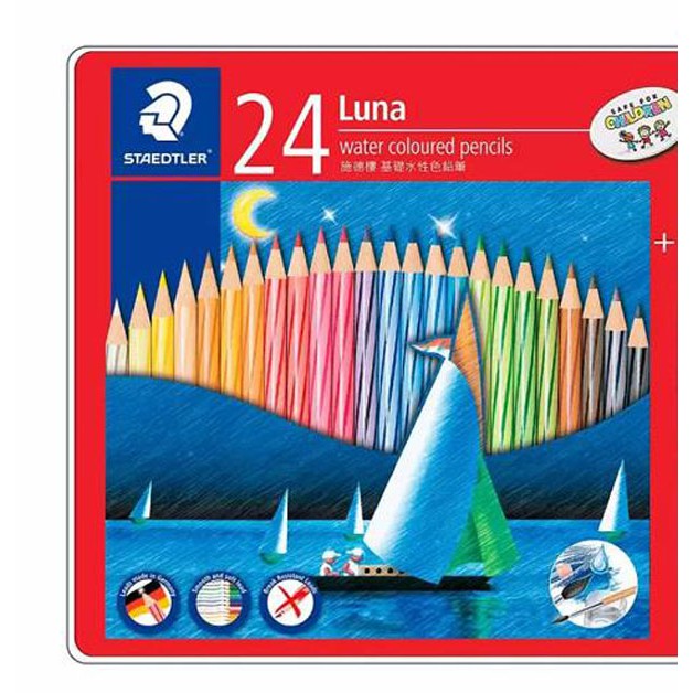 施德樓 Luna水性色鉛24色鐵盒裝 X 5盒  COSCO代購 D133681