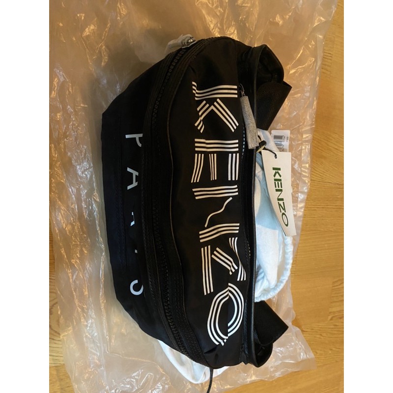 全新電商購入kenzo 黑色腰包