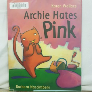 二手書📗英文繪本Archie Hates Pink//Barbara Nascimbeni//成長