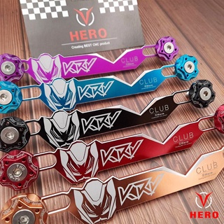 【HERO】KYMCO KRV 鋁合金 CNC 車牌飾板 車牌框 車身LOGO 裝飾（送鋁合金CNC墊片與不鏽鋼螺絲）