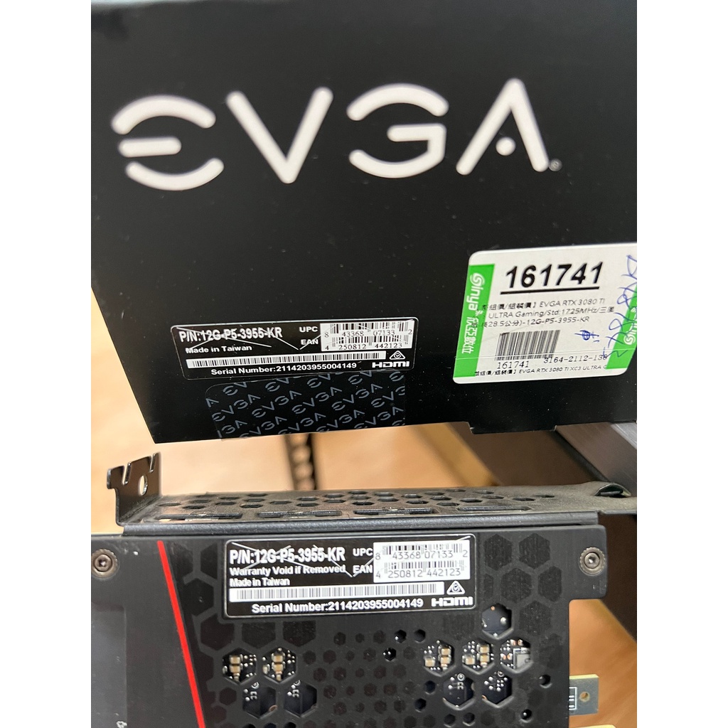 EVGA RTX3080Ti XC3 ULTRA GAMING三風扇 二手升級換下2022.2購買 📌自取價30990