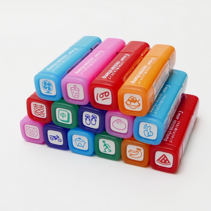 日本 PILOT 百樂《Frixion Stamp 魔擦印章》台灣限定款｜明進文房具