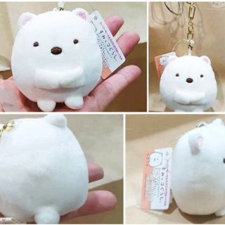牛牛ㄉ媽*日本進口正版商品㊣角落生物 白熊鑰匙圈吊飾 San-X 北極熊玩偶包包掛飾 沙包娃娃款