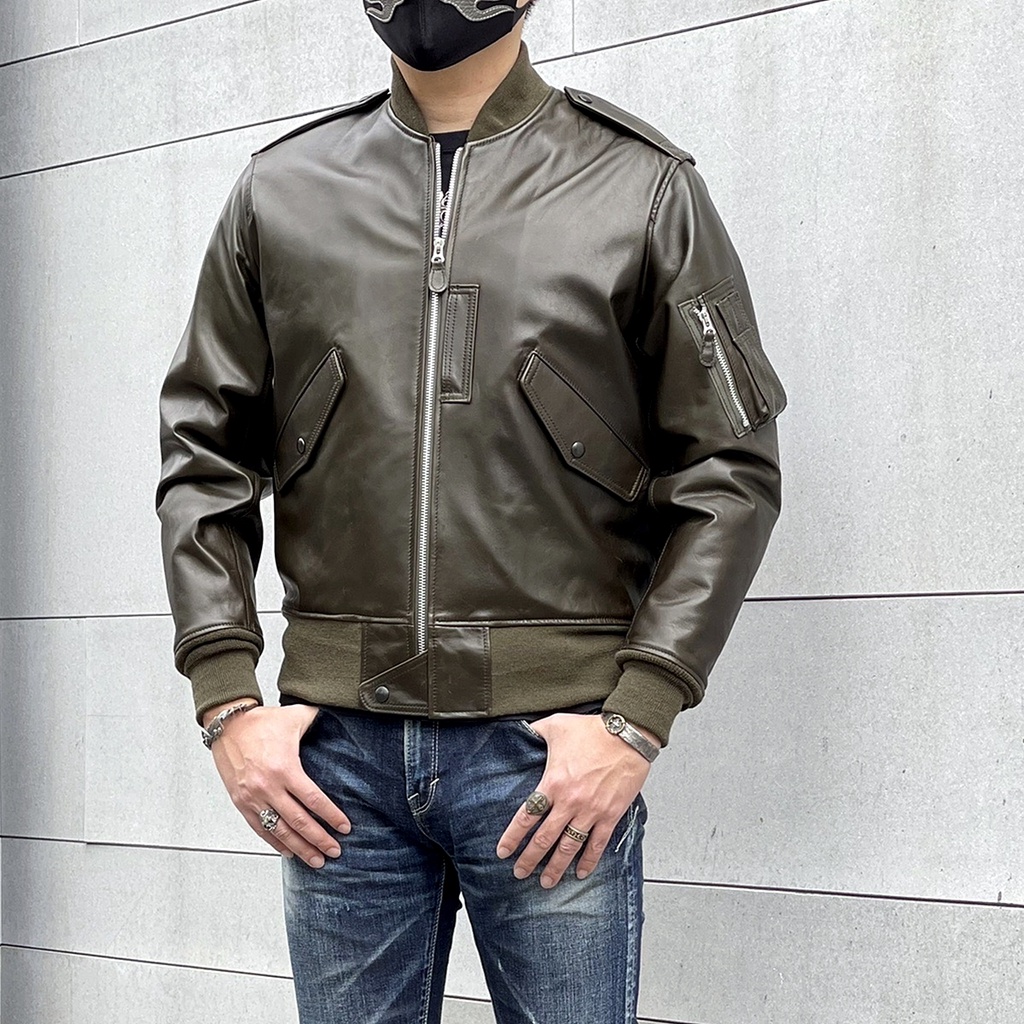 【Silver Monsters二店】日本製 Y'2 Leather 輕磅柔軟多脂 經典再現 美軍L2飛行夾克 馬皮皮衣