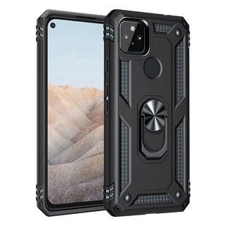 【軍工防摔】谷歌 Google Pixel 5A 5G 手機殼 磁吸車用支架 指環保護殼 盔甲殼 硬殼