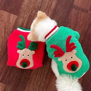 【台灣現貨】套頭款聖誕裝新年款狗狗衣服泰迪比熊博美雪納瑞貴賓約克夏貓咪寵物服裝