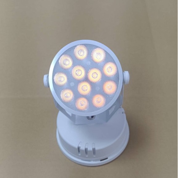 LED吸頂燈 12珠15W 環型投射燈 白光/黃光 連體透鏡 不用裝軌道 黑殼/白殼
