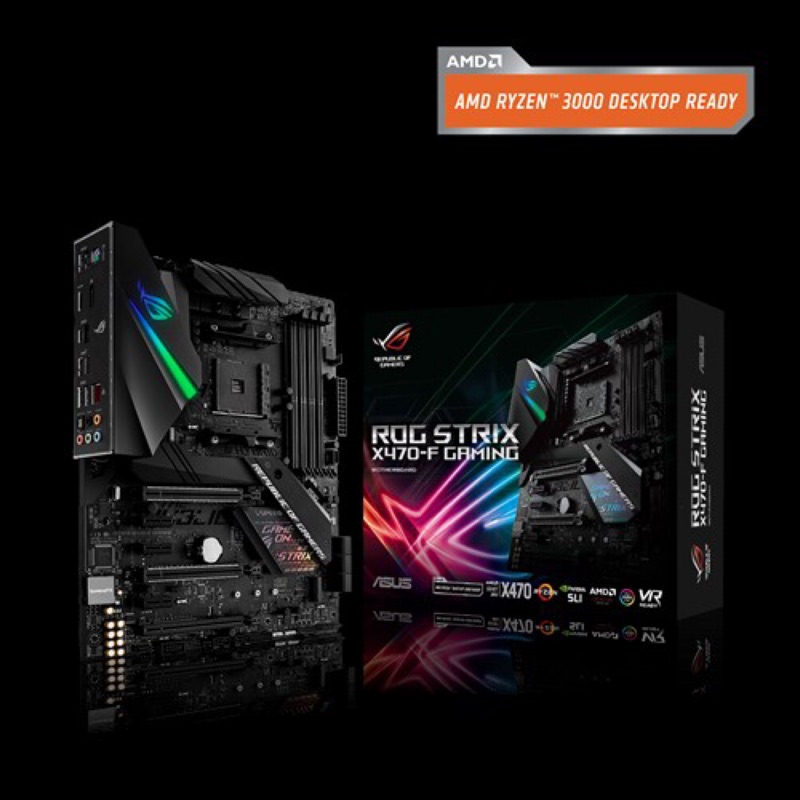 全新 Asus 主機板 Rog strix X470 F