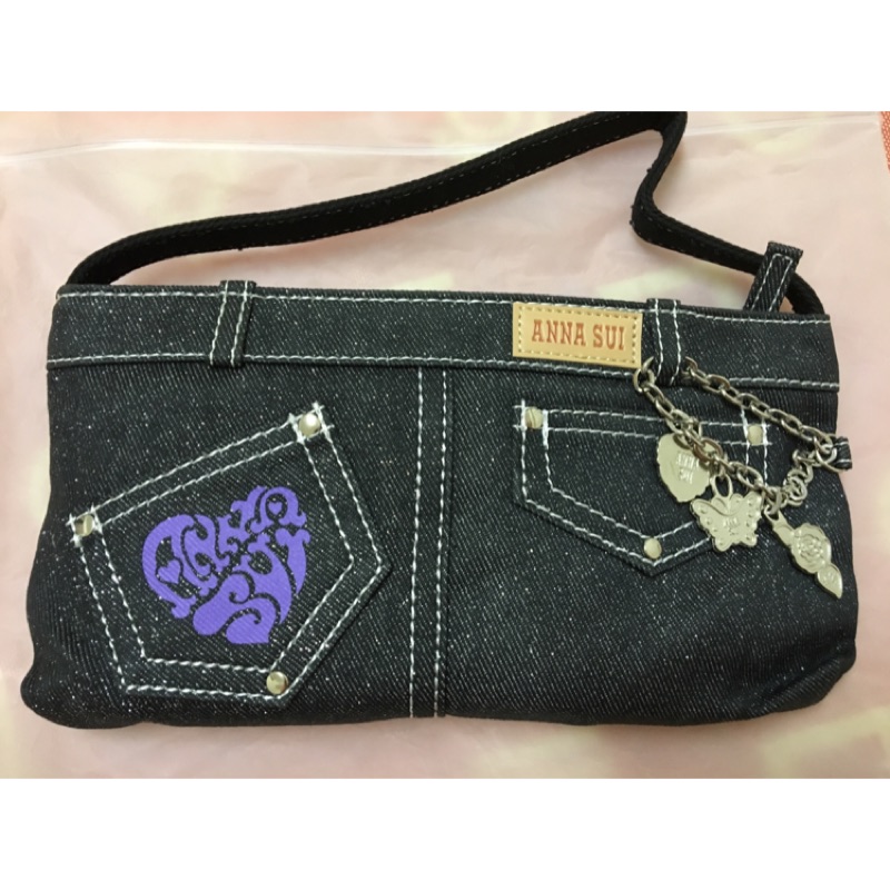 Anna sui 小手提袋（附Anna sui 造型吊飾）全新💕