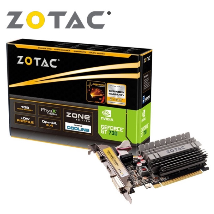 ZOTAC GeForce GT 730 2GB Zone Edition 顯示卡