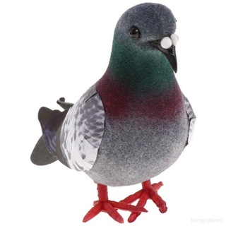 園林裝飾 模擬小鴿子 灰鴿子 斑鳩道具攝影 園林配飾 羽毛鳥 模擬麻雀羽毛小鳥 泡沫小鳥