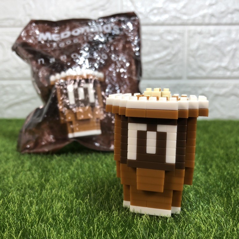 2015年 香港 麥當勞McDonald's x nanoblock隱藏版咖啡McCafé 鑽石積木Food Icons